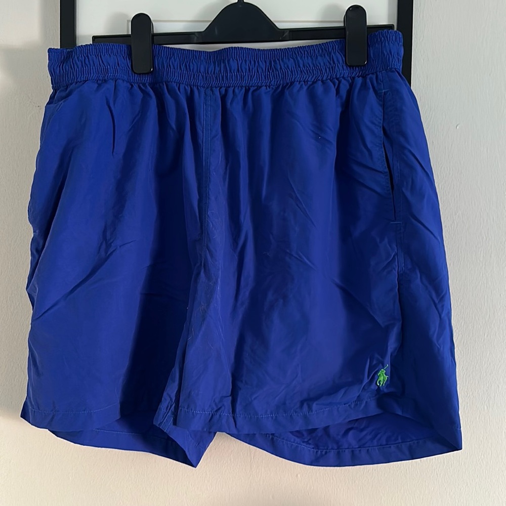 Ralph Lauren mens bathing suit royal blue with green horse xxl